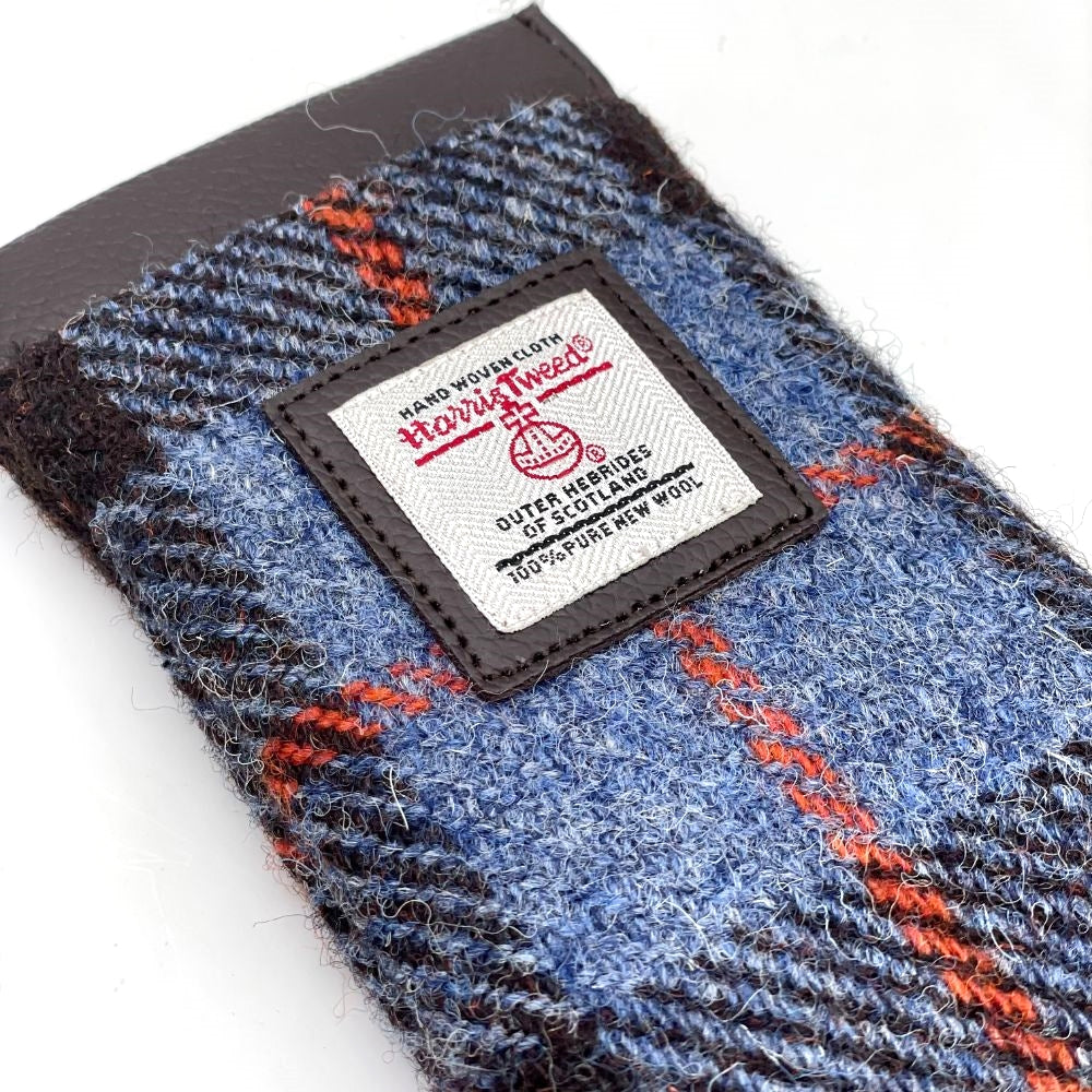 Harris Tweed Glasses Case | Brown & Blue