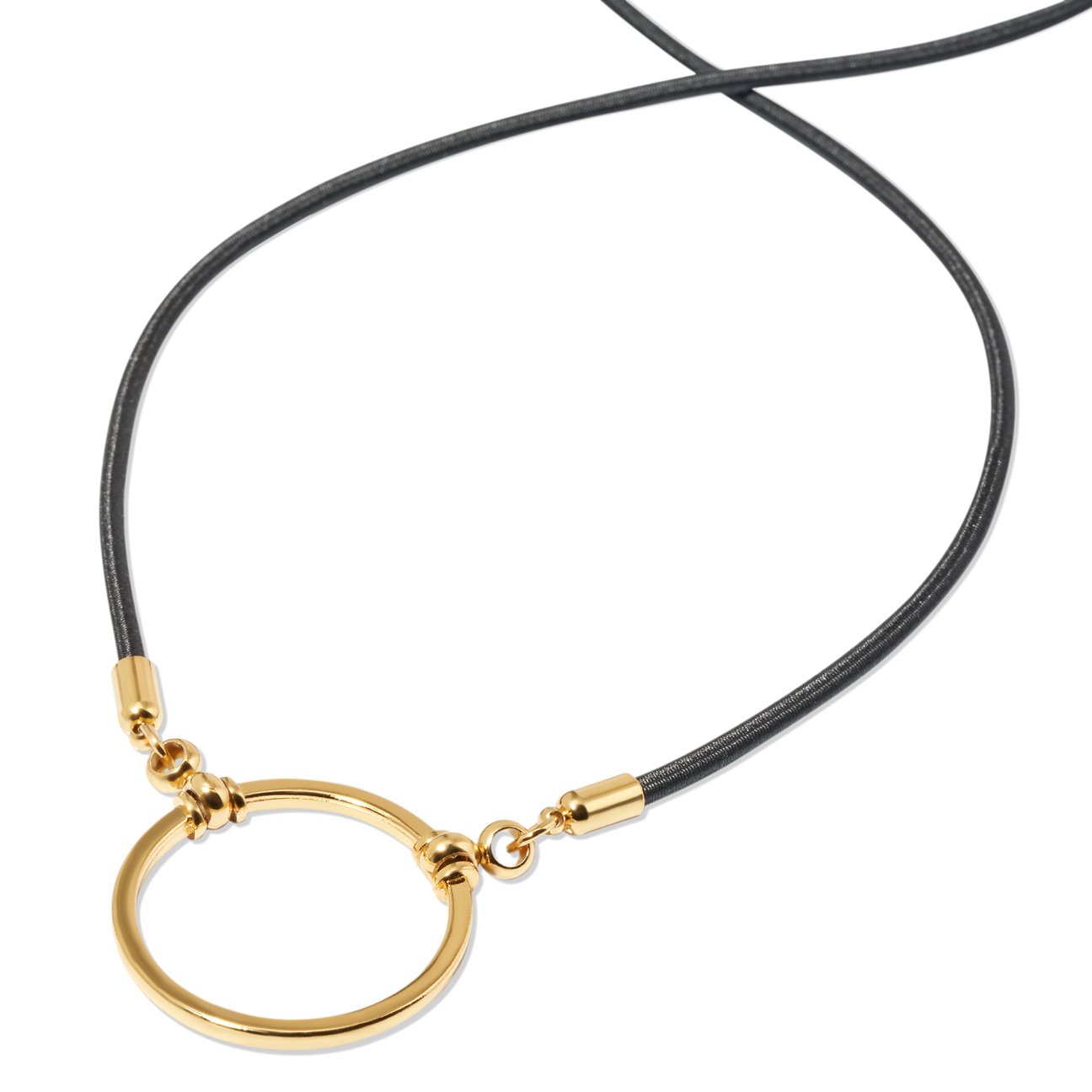 LA LOOP Black Stretch with Gold Plated Loop